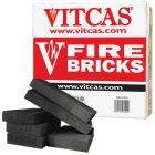 Briques Réfractaires VITCAS 6 Noir pour Poêles et Cheminées
