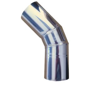 Conduite de cheminée avec angle à 45 degrés