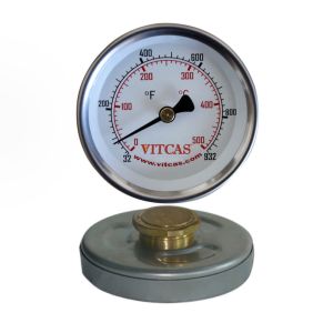 Thermomètre pour porte de four 0°C – 500°C