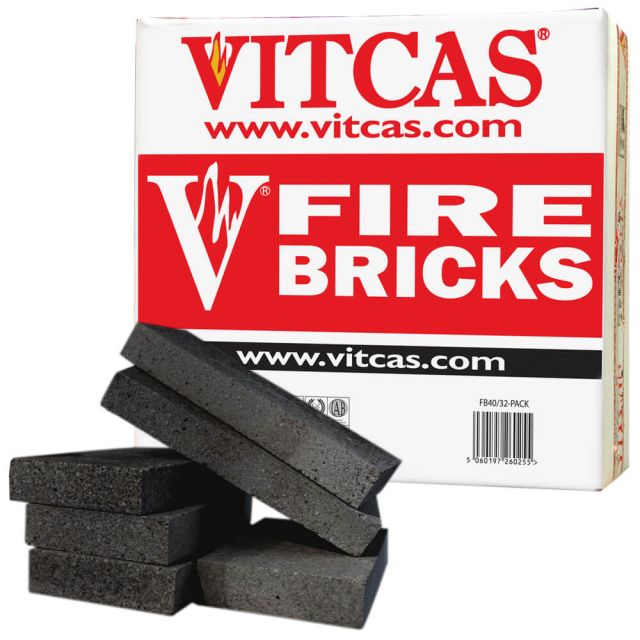 Briques Réfractaires VITCAS 6 Noir pour Poêles et Cheminées - VITCAS