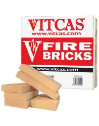 Boîte de 6 Briques Réfractaires de Remplacement VITCAS pour Poêles et Cheminées - VITCAS