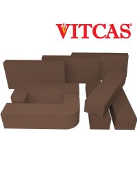 VITCAS briques réfractaires -marron